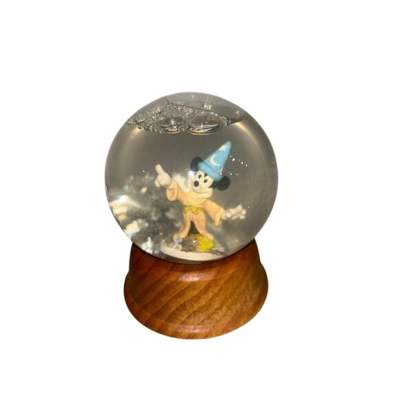 Disney Vintage The First Limited Edition Crystal Snow Globe Mickey Mouse - Picture 1 of 5